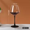 Taça de Vinho Tinto Vermelho Borgonha Fato Cristal Doméstico Laço Preto Barriga Estilo Europeu Vinho Taça Alta