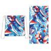 Toalla de playa plegable de gran tamaño 80X160, toalla de baño estampada, toalla de playa integrada, bolsa integrada, portátil
