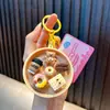Mini Frutas Simuladas Comida Brinquedo Whac-A-Mole Chaveiro Estudante Brinquedo Educativo Chaveiro Alívio de Estresse Pequeno Presente Venda por Atacado