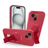 Precio Mayorista de Fábrica Fibra de Carbono Soporte Anticaída Funda para Teléfono Móvil Adecuada para Apple Iphone15 Funda Protectora Magnética