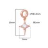 Nova prata esterlina s925 moda coreana estilo ins pingente estrela espaçador de zircônia faça você mesmo pulseira de cristal acessórios de prata