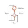 Novo Prata de Lei S925 Moda Coreana Estilo Ins Zircônia Espaçador Pingente de Estrela DIY Pulseira de Cristal Acessórios de Prata