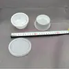 Paquete 40 gramos de caja de arcilla diámetro 8 6.5 altura 3.5cm cubierta plástico transparente sellada caja redonda