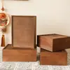 Caja de madera estilo retro con tapa deslizante, perfecta para empaquetar regalos, uso comercial, fiestas y para guardar dulces. También presenta un nuevo diseño de estilo chino y es adecuado para frutas secas