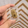 Shuibei Mismo Estilo Oro Puro 999 Pegatina de Teléfono de Oro 2mg Tesoro Pequeño Regalo para Atraer Riqueza Pegatina de Tarjeta de Oro Venta al por Mayor