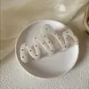 Pinza para el pelo grande de lunares estilo coreano para cabello grueso, pinza de tiburón dulce y elegante para la parte trasera de la cabeza, accesorio para el cabello de alta gama y exquisito