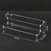 Soporte de Exhibición Transparente de Acrílico Hecho a Mano Personalizado Transfronterizo Estante Escalera Multicapa para Colocar Joyería Soporte de Exhibición para Perfume y Joyería