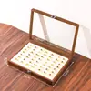 Caja de Joyería a Prueba de Polvo con Tapa para Pulseras, Anillos, Collares, Pendientes y Coleccionables - En Stock