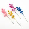 Guirlanda de Decoração de Natal Frutas de Espuma 7 Cachos de Frutas com Glitter Cordão de Frutas Suprimentos para Vinha de Natal Presente Frutas Vermelhas