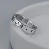 Anel de prata tailandesa vintage desgastado design feminino senso de estilo nicho abertura ajustável novo anel em forma de estrela lua joia