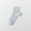 Calcetines de Verano para Mujer Ultra-Delgados de Seda de Morera Malla Fresca de Lyocell Blancos Casuales Sin Costuras