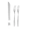 Cuchillo y Tenedor para Pastel de Luna de Acero Inoxidable, Tenedor de Fruta, Vajilla, Tenedor para Pastel de Cumpleaños, Tenedor de Postre, Juego de Tenedores para Pastel de Luna, Logo Impreso