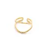 Anillos Transfronterizos Europeos y Americanos con un Toque Exclusivo de Gama Alta, Anillos Huecos Exagerados de Acero Inoxidable Chapado en Oro Estilo Ins, Joyería al por Mayor