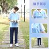 Ropa de graduación de verano para estudiantes de secundaria, traje, camisetas para juegos, manga corta, uniforme escolar para estudiantes de primaria y secundaria, ropa para actividades grupales