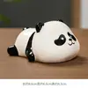 Enfeites de Panda de Cerâmica Fofos de Desenho Animado Criativo para Mesa de Escritório Estação de Trabalho Descompressão Panda Artesanato Criativo de Cerâmica