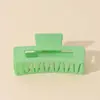 Amazon Pinza Rectangular de Color Caramelo Huiyun Pinza de Tiburón Mate Pinza Simple para el Cabello Pinza para Volumen Grande de Cabello