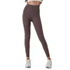 Calça de Yoga LULU Sem Marcas Feminina Cintura Alta Emagrecimento Quadril Linha T Nua Alta Elasticidade Apertada Corrida Fitness