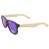 Moda Europea y Americana Patas de Madera de Bambú Bambú Moso Gafas de Sol Clásicas de Viaje para Hombres y Mujeres Marco Verde Camuflaje