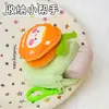 Bolsa de monedas de peluche de fruta linda para bebé, colgante de bolso de mujer hecho a medida, bolsa para auriculares de pareja y amigos al por mayor