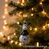 Pingente Chaveiro de Acrílico Transfronteiriço Papai Noel e Rena de Natal para Retrovisor de Carro