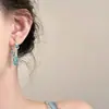 Pendientes de Borla de Racimo de Uva Super Flash para Mujer, Pendientes de Diseño de Nicho de Lujo Ligero, Pendientes de Botón Únicos y Muy Bonitos