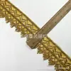 Pingyang Renda Dourada e Prateada Coroa Triangular Renda Boneca Artesanal DIY Cinto Decorativo Acessórios de Vestuário Étnico Miao