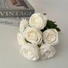 Ramo de Rosas Princesa de 7 Cabezas, Decoración de Mesa de Hotel para Boda, Arreglo Floral para Guía de Camino, Rosa Artificial de Múltiples Cabezas