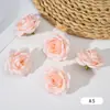 Decoração criativa de gota de orvalho gota d'água pequena flor rosa de cinco pontas simulação flor diy orvalho rosa flor acessórios de cabelo