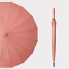 Guarda-chuva Reto Pequeno Fresco Estilo Japonês Feminino com 16 Varetas Guarda-chuva Duplo com Cabo Curvo de Madeira Guarda-chuva de Presente Publicitário Logo Imprimível
