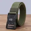Cinto Tático Masculino Fivela PP Cinto Automático Casual Lona Estudante Ferramenta de Treinamento Militar Esportes ao Ar Livre Cinto de Calça Versátil