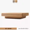 Sofá Externo Pátio Varanda Sofá de Teca Liga de Alumínio Jardim Externo Design Elegante Conjunto Combinado de Móveis de Madeira Maciça