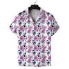 Nueva Camisa de Manga Corta Impresa en 3D para Hombre en Verano Estilo Harajuku Europeo y Americano Playa Holgada Casual Camisa Hawaiana