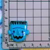 Brillante Murciélago de Halloween Calavera Calabaza Globo Ocular Fantasma Pasador Cuerda para el Cabello Funda para Teléfono Móvil Accesorios de Resina DIY