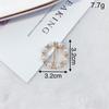 Botón de Esquina de Camisa Dobladillo de Ropa Nudo Fijo Botón Ropa Decorativo Botón de Toalla de Seda Clip de Gama Alta para Mujer Artefacto Ajustado a la Cintura