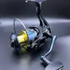 Carrete de Pesca Spinning para Mar, Carrete de Pesca de Metal Completo con Bobina para Hilo, Sin Holgura, Ultraligero, Lanzamiento Largo, Pesca de Roca, Caña de Mar Universal