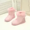 Botas de Nieve Gruesas de Suela Gruesa para Invierno 2026 Noreste Tallas Grandes para Mujer de Caña Media con Terciopelo Grueso Antideslizantes Piel y Piel Integradas Botas Cortas