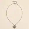 Set Romántico de Caballo y Corazón|Collar de Corazón de Chica y Caballo Moda Europea y Americana Collar para Clavícula Regalo de San Valentín