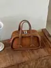 Bolso pequeño para mujer, estilo retro europeo y americano, bolso cruzado, bolso para teléfono, textura de cuero suave, bolso de hombro con múltiples compartimentos, cartera, bolso redondo pequeño