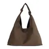 Bolsa de ombro grande, de cor sólida, moderna, minimalista e elegante para mulheres, nova bolsa tote de axila da moda 2026, estilo coreano