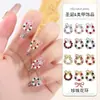 Corona de Navidad Joyería para Uñas Lazo de Perla Uñas Metálicas Decoración de Uñas Portátil Joyería de Diamantes para Uñas Aleación Pedrería