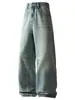 Ropa para Hombre Maple House / Primavera 2026 Nuevo Estilo Americano Suelto Pierna Ancha Jeans sin Estirar Pantalones Largos Rectos de Moda