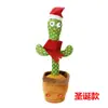 Cactus Bailarín Que Puede Cantar, Hablar, Bailar y Girar; Juguete de Peluche; Juguete Eléctrico Colgante; Función de grabación