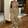 Conjunto de Ropa de Otoño e Invierno Transfronterizo Europeo y Americano 2026 para Mujer, Conjunto Casual de Dos Piezas con Sudadera, Diseño Robusto con Cremallera para Mujer, Ropa de Moda