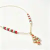 Collar de Cuentas Estilo Navidad Cascabeles Papá Noel Árbol de Navidad Reno Cadena para Clavícula Accesorios de Atmósfera Festiva para Mujeres