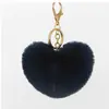 Accesorios para Llavero Corazón Peludo de Melocotón Imitación Joyería de Felpa Amor Colgante Accesorios Multifunción para Maletas Accesorios Decoración