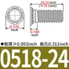 Tuercas Remachables Hechas en EE. UU. FH-256/440/632/832/0420/0518/0616-Tuercas Remachables