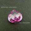 Fabricante de Wuzhou 3*3-12*12 gema artificial de color en forma de corazón piedra suelta circón accesorios para manualidades
