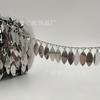 Cadena hecha a mano de cristal K blanco galvanizado Sandalias romanas para mujer Cadena colgante hecha a mano Cadena para ropa con sombrero de cabeza Miao Yi