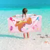 Toalha de banho infantil com estampa de desenho animado em microfibra, toalha de praia transfronteiriça Amazon, secagem rápida, absorvente para natação