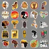 50 Pegatinas de Impresión Africana Paisaje al Aire Libre Decoración Exquisita de Moda Venta Caliente Transfronteriza Pegatinas para Diario Computadora Botella de Agua